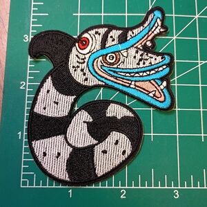 2/$10 Sandworm Beetlejuice Iron On Patch